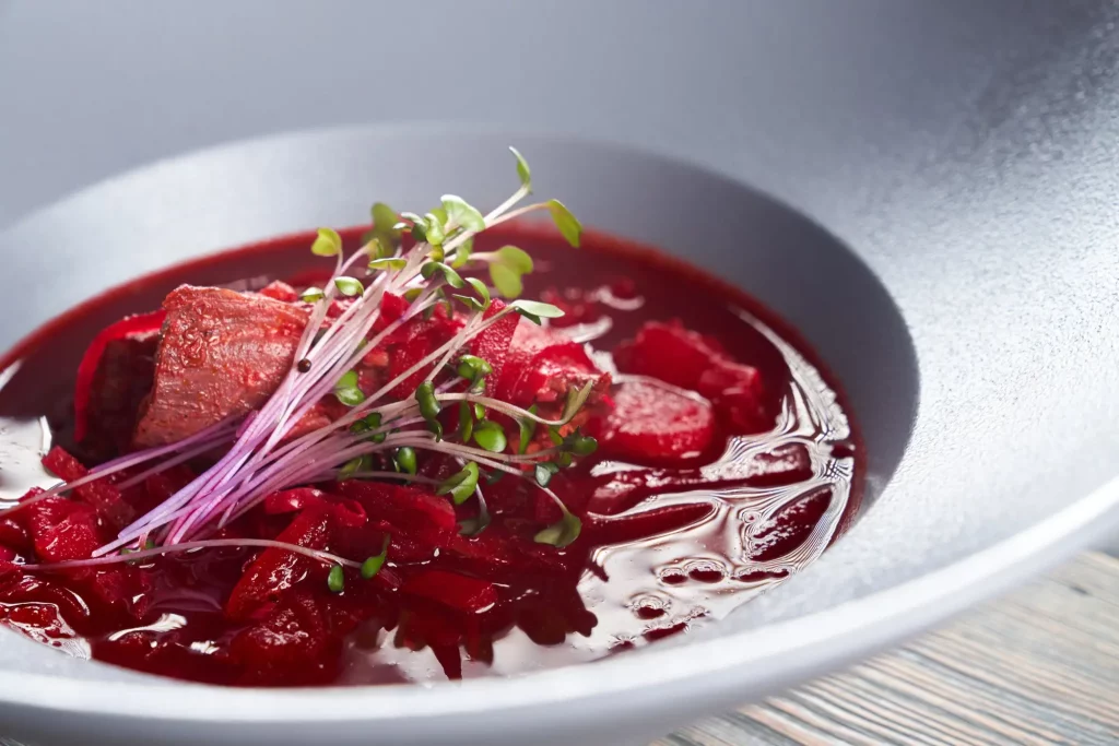 plat sauce au vin rouge